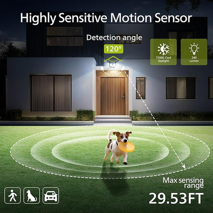 Philips Solar Lights Motion Sensor Outdoor, 120 LEDs Solar Powered Security - Image 4