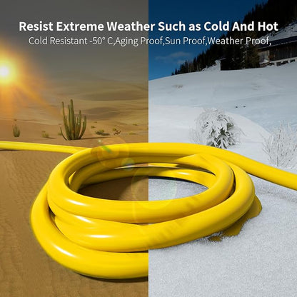 HUANCHAIN 50 ft 2 Pack 14/3 Gauge Heavy Duty Outdoor Extension Cord Waterproof - Image 6