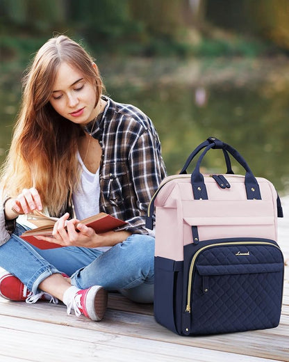 LOVEVOOK Laptop Backpack for Women, 15.6 inch Waterproof Nurse Bag Teacher Work - Image 2