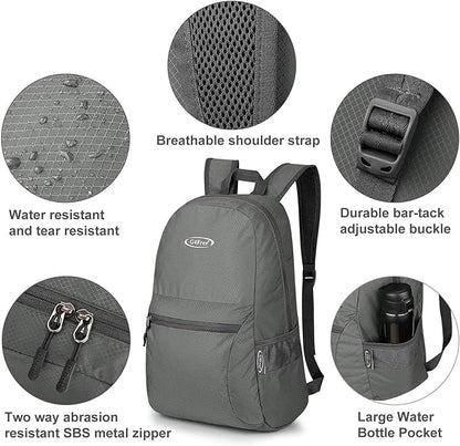 G4Free 20L Lightweight Packable Backpack Travel Hiking Daypack Foldable Backpack - Image 5