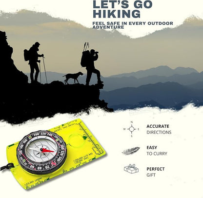 Trekker's Compass Crew Orienteering Compass, Magnetic Navigation Set - Image 2
