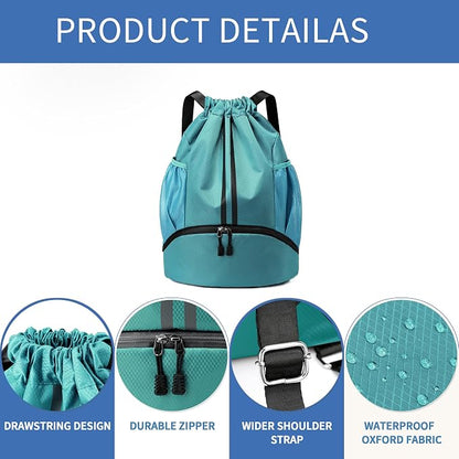 JELUTAR Drawstring Backpack Gym Bag - Image 6