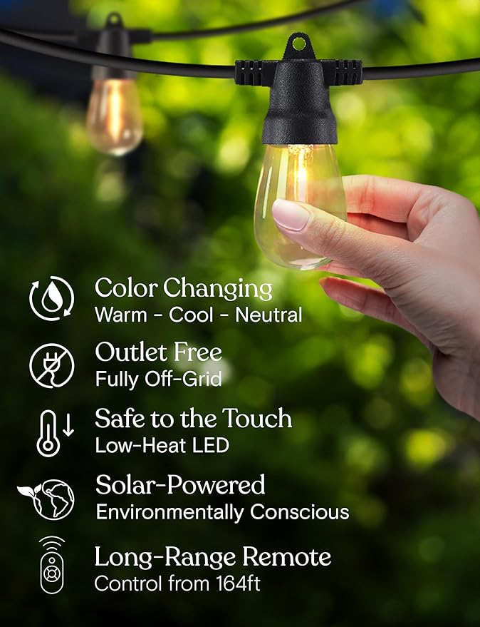 Brightech 48 FT Ambience Pro Outdoor Solar String Lights - Image 8