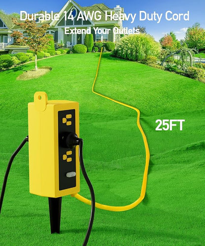 Outdoor Power Strip Weatherproof, ZZJ IP69 Grade Waterproof Surge Protector - Image 7