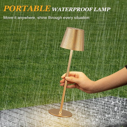Kakanuo Cordless Table Lamp Rechargeable Gold - Image 7