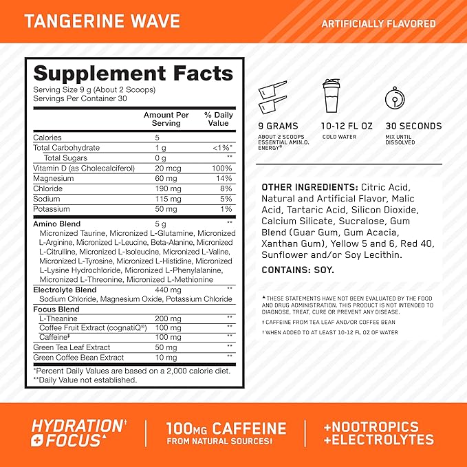 Optimum Nutrition Amino Energy Powder Plus Hydration, - Image 4