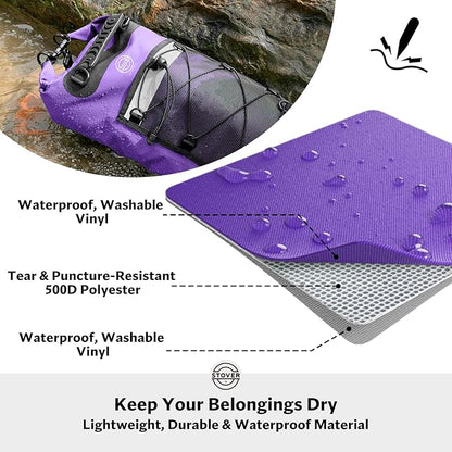 STOVER 5/10/25/30/40/55L Waterproof Dry Bag- Roll-Top Backpack w/Phone Case- - Image 2