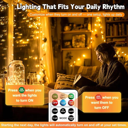 ZSJWL 6 Pack Rechargeable Fairy Lights - Image 3