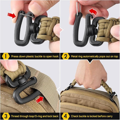 Tactical Paracord Handle，9-core Weaving Paracord Strap - Image 2