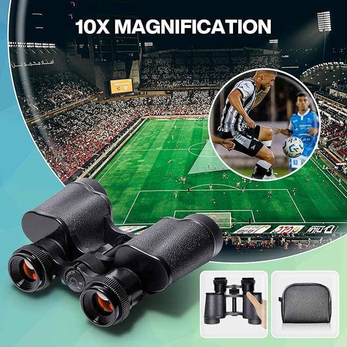 10x25 High Powered Binoculars for Adults, Waterproof Compact Binoculars - Image 3
