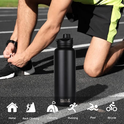 HASLE OUTFITTERS 40oz Stainless Steel Water Bottle, Vacuum Insulated Double - Image 6