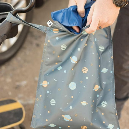 Tiny Twinkle Mess Proof Wet Bags | 2-Pack Reusable Waterproof Wet Bags - Image 3