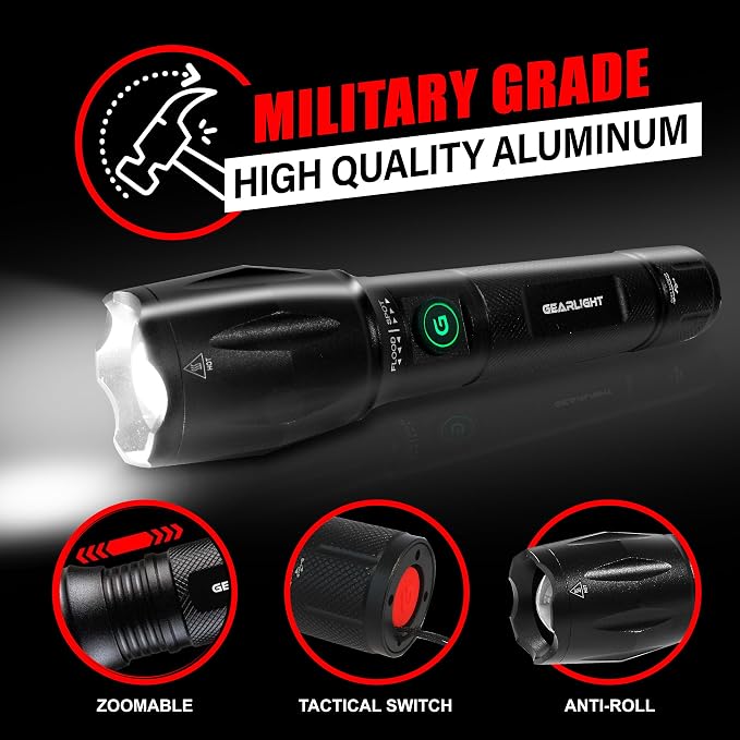 GearLight S1000 LED Tactical Flashlight - Image 3