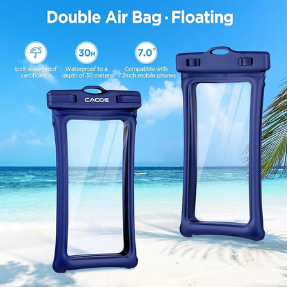 CACOE Universal Waterproof Phone case 2 Pcs-Up to 7.0", Phone Pouch - Image 3