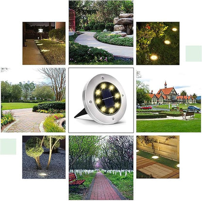 INCX 4.6 inch Solar Lights Outdoor Waterproof, 16 Pack Solor Ground Light - Image 6