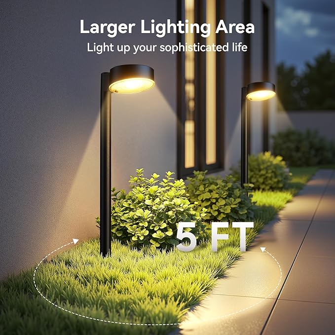 Ahaorigin 12 Pack Solar Pathway Lights Outdoor, 12 Brighter LED Solar Lights - Image 4