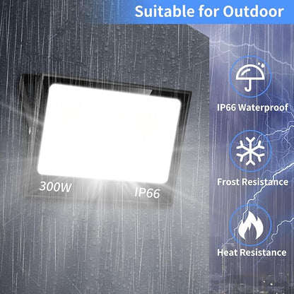 ISUERFY 300W LED Flood Light Outdoor - Image 4