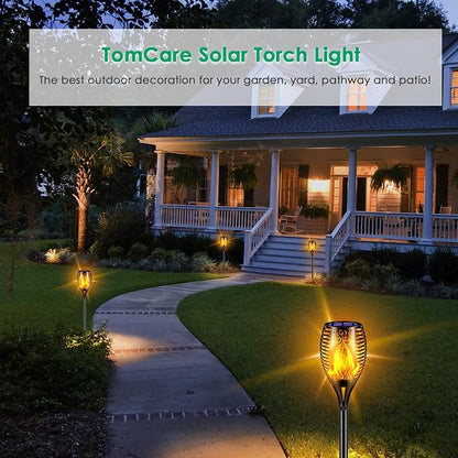 TomCare Solar Lights Outdoor 99 LED Higher & Larger Flickering Flame Solar - Image 7