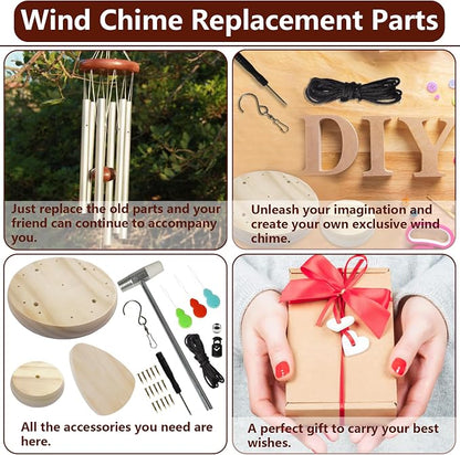 Wind Chime Replacement Parts, Wind Catcher, 19.6FT Nylon Cord, DIY Wind Chime - Image 4