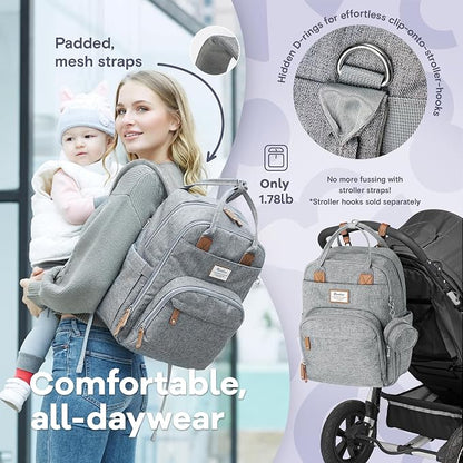 RUVALINO Diaper Bag Backpack-Multifunction Travel Baby Diaper Bag - Image 7