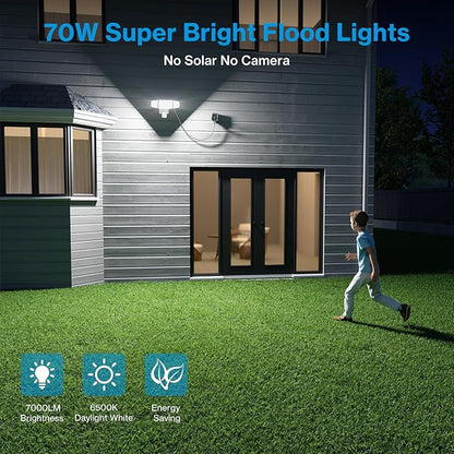Olafus 70W Motion Sensor Outdoor Light Plug in, Motion Flood Light Dusk to Dawn - Image 4