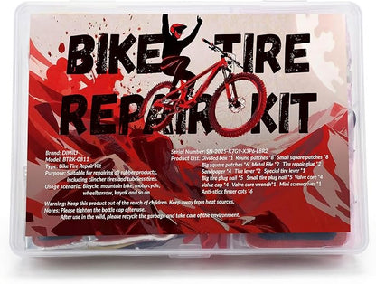 60Pics Bike Tire Repair Kit, Bicycle Inner Tube Patch Kit - Image 9