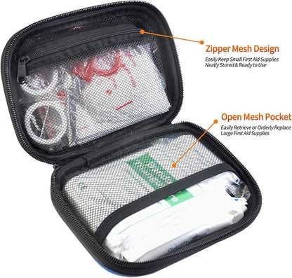 I GO 85 Pieces Hard Shell Mini Compact First Aid Kit, Small Personal Emergency - Image 3
