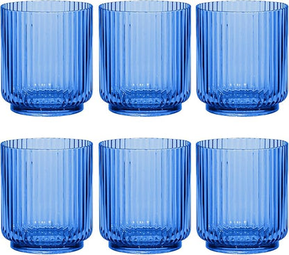 Abode Homewares Mesa 15 oz Durable Acrylic Double Old Fashioned Glasses by AbodeHomewares-TheDesignDestinationforTabletopDrinkwareKitchenandPet