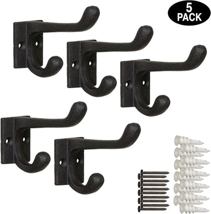 Claimed Corner Cast Iron Coat Hooks - Image 2