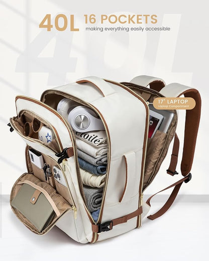 LOVEVOOK Travel Essentials Carry on Backpack 40L Travels Backpack - Image 3