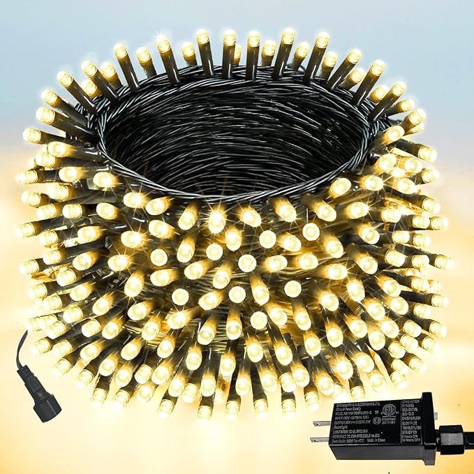 Upgraded 75.8 FT 200 LED Christmas String Lights Outdoor/Indoor, Timer & Memory by PRODUCTS