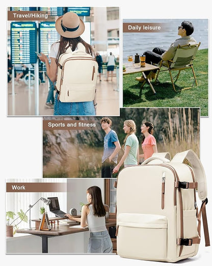 WONHOX Large Travel Backpack Carry on Flight Approved Laptop Work Business - Image 7