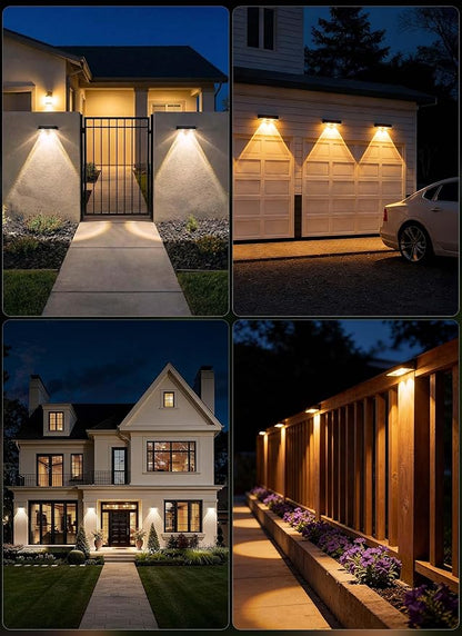 Brightown 4 Pack Solar Lights Outdoor Waterproof, Color Changing Solar Fence - Image 7