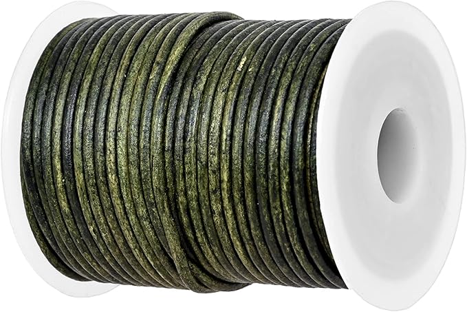 GENIQUE Real/Genuine Round Leather String Cord by GENIQUE