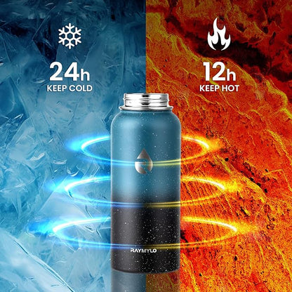 RAYMYLO Insulated Water Bottle 32 oz, Triple Wall Vacuum Stainless Steel - Image 3