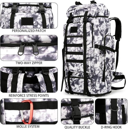 Hiking Backpack for Men 70L/100L Camping Backpack Military Rucksack Molle 3 - Image 6