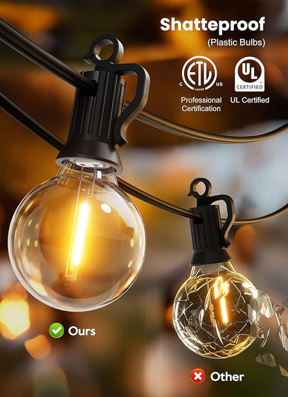 Outdoor String Lights – 50ft Connectable Patio Lights - Image 9