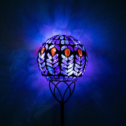 VCUTEKA Solar Lights Outdoor Garden Decor Mosaic Solar Garden Lights Waterproof - Image 6