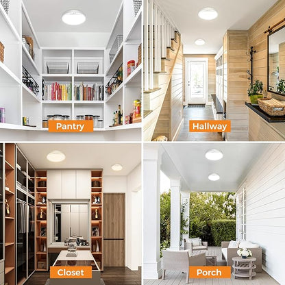 slochi Motion Sensor Light Indoor Hardwired PIR, 3000K/4000K/6500K LED Closet - Image 6