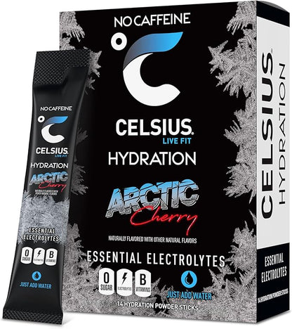 CELSIUS HYDRATION™ Arctic Cherry, Sugar Free Electrolyte Hydration Drink Mix by CELSIUS