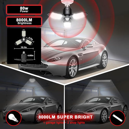 Motion Sensor Garage Light, 80W Garage Lights Ceiling Led Motion Activated - Image 5
