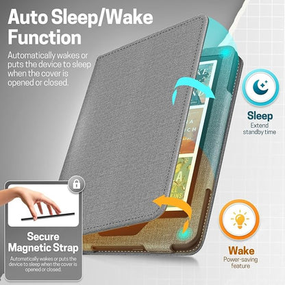 TNP Stand Case with Strap for Kindle Paperwhite 12th Gen 2024 / Kindle - Image 4