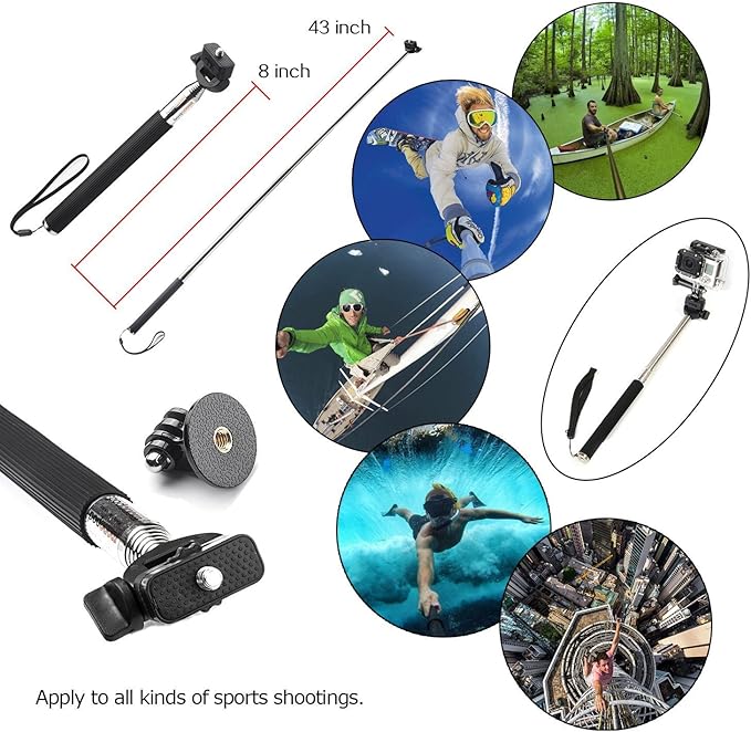 3 in 1 Universal Action Camera Accessories Kit - Image 6