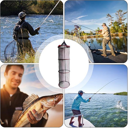 Fish Basket – 25x30cm/25x60cm/25x90cm Nylon, Portable Net Pen, Live Catch - Image 4