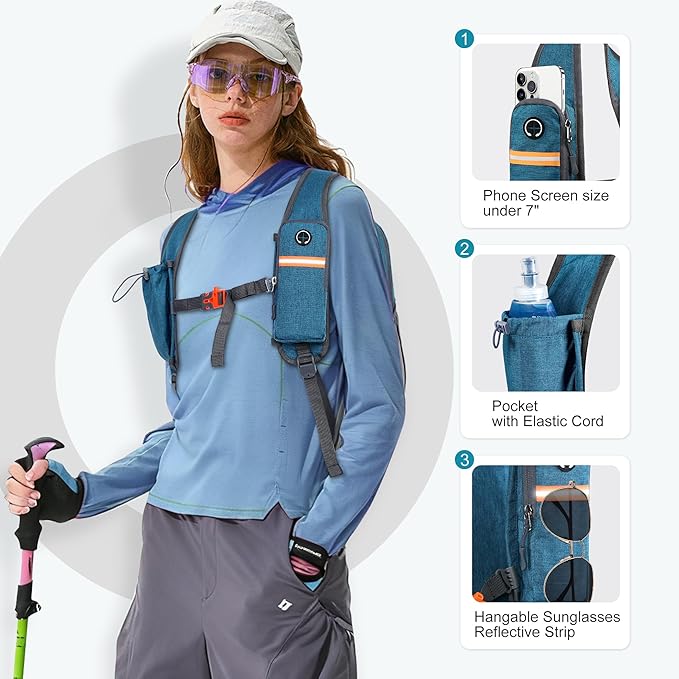 FIORETTO 10L Hiking Backpack for Women Men Mini Packable Backpack Lightweight - Image 2