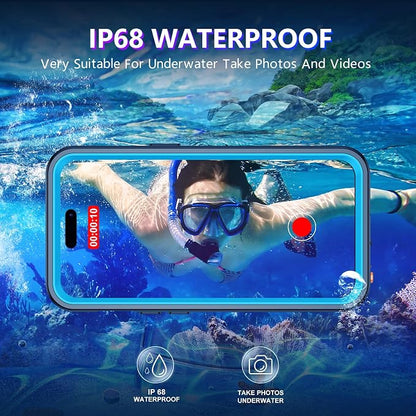 Temdan Compatible with iPhone 14 Pro Max Case Waterproof, Built-in Screen & - Image 2