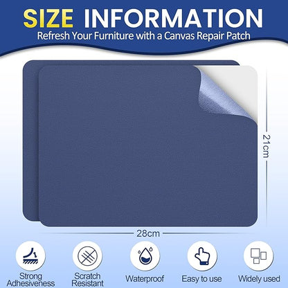 Self-Adhesive Canvas Repair Tape, 8.3" x 11" Waterproof Canvas Repair Patch - Image 2