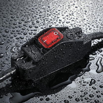 Outdoor Waterproof On/Off Switch Extension Cord, Heavy Duty 125v/250v Black - Image 5