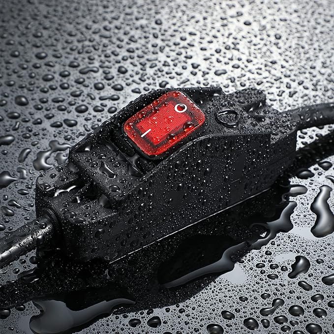 Extension Cord with Switch On/Off Waterproof Switch 6Ft No Plugging and - Image 4
