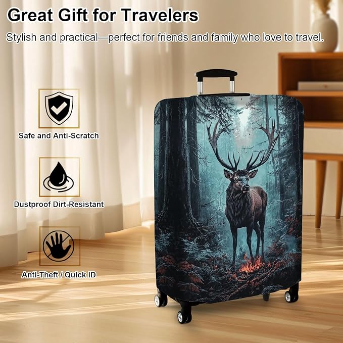 Luggage Cover Protector for 30-32 Inch Suitcases, TSA Approved Elastic Travel - Image 7